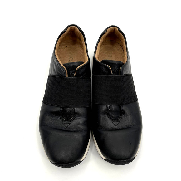 Vionic Cosmic Codie Casual Sneaker Black Size 7 Leather‎ Comfort Shoe Orthopedic - Picture 5 of 16